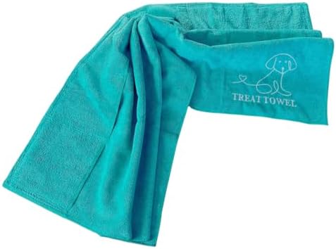 Treat Towel for Dogs – Snuffle Towel for Mental Stimulation & Enrichment, Interactive Lick Mat Alternative, Washable Microfiber, Boredom Buster Nose Work Toy for All Breeds – Green