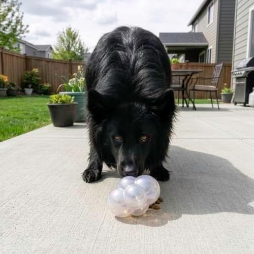 KONG Rewards Bubbles Dog Treat Dispenser Toy, Interactive Puzzle Feeder