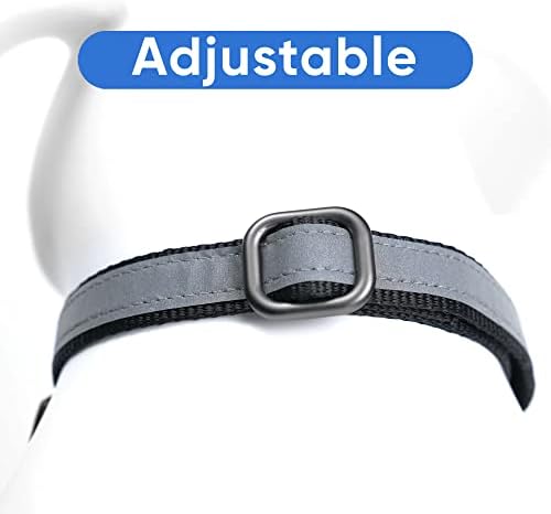 Pawtitas Martingale Dog Collar Puppy Collar Reflective Dog Collar Training Dog Collar Behavioral Dog Collar Large Dog Collar Black Dog Collar