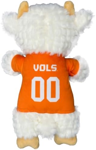 Pets First NCAA Tennessee Volunteers Goat Plush Toy for Dogs and Cats with Squeaker, Wearing a Team Jersey! Fun & Sporty Goat Shaped Dog Chew Toy, Interactive Pet Toy