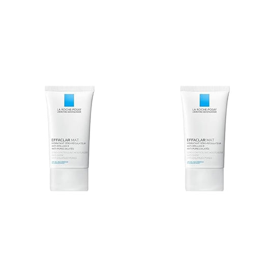 La Roche-Posay Effaclar Mat Oil-Free Mattifying Moisturizer,(Pack of 2)