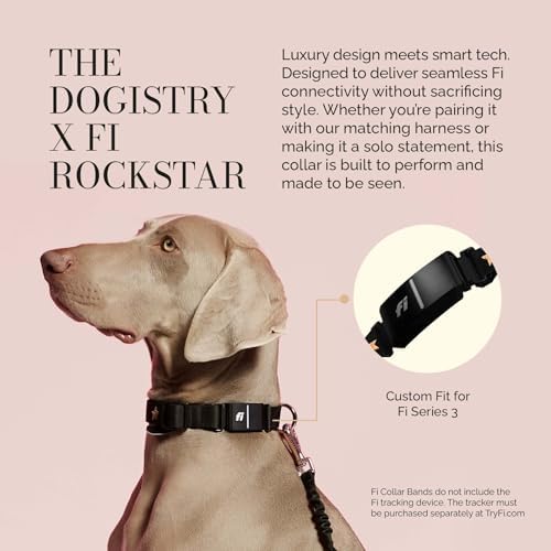 DOGISTRY - The Fi Rockstar Collar - GPS Dog Collar Band - XL