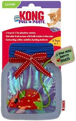 KONG Pull-a-Partz Jamz Crinkle Catnip Filled Cat Toy