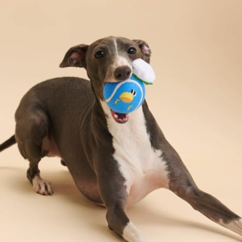 ZEZE Bruno the Sailor Squeaky Dog Toy, Cute Plush Tennis Ball Dog Toy with Hidden Squeaker, Soft Fetch & Chew Toy for Small to Medium Dogs & Puppies, Gift-Ready Designer Pet Toy