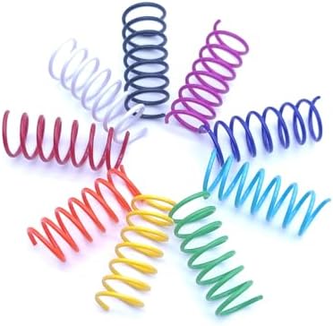 9 Colors Cat Spring Toy, Colorful Springs Self-Play Cat Toys for Indoor Cats,Interactive Cat Toy, Cat Kittens Spiral Coil Springs for Swatting,Biting,Hunting,Pouncing -36PCS
