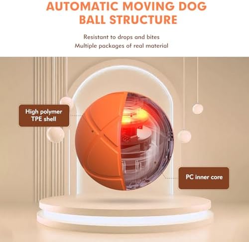 Interactive Dog Toys, Orange, for Small Dogs