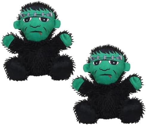 MIGHTY® 2 Pack Microfiber Medium Frankenstein Ultra Durable Plush Dog Toy