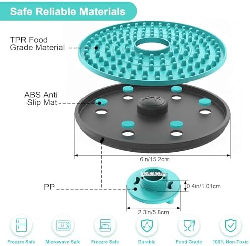 Lick Mat for Dogs Crate Lick Pad Slow Feeder for Crate Training