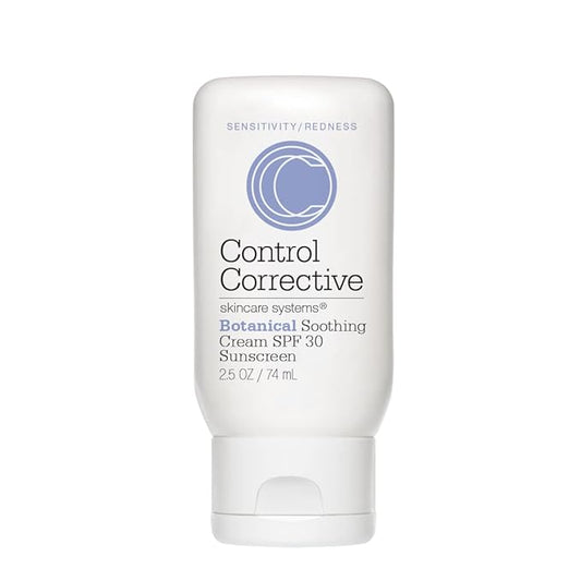 CONTROL CORRECTIVE Botanical Soothing Cream Spf 30, 2.5 Oz - Sunscreen, Moisturizers, Sensitive Skin, Calms The Skin & Protects, Wheat Germ Oil, Vitamin E, Humectants, Restores Skin Balance, Rosacea