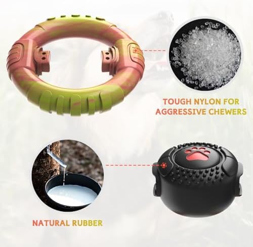 Dog Toys for Aggressive Chewers Large Medium Breed Indestructible Toy