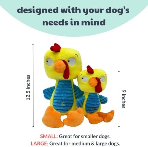 Huxley & Kent Slappies Plush Dog Toy, Kernal Pecker, Small