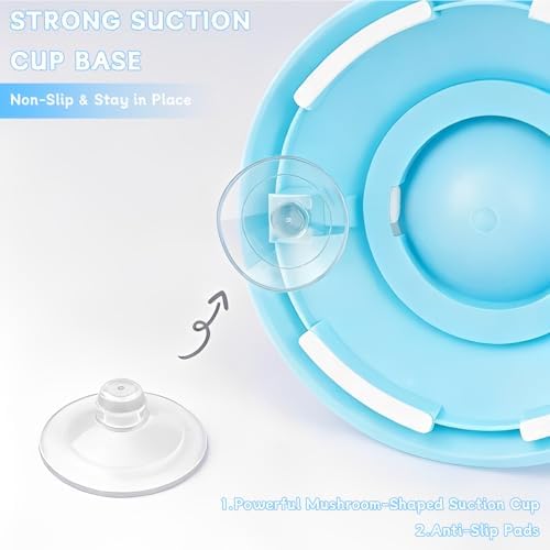 2026 New Dog Lick Ball, Slow Feeder Treat Dispenser, Non-Slip Interactive Enrichment Licking Toy for Dogs and Cats, Puzzle Food Dispensing Sphere (Yellow)