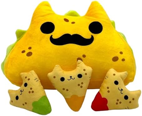 Mister Taco Cat Dog Toy Funny Cute Mexican Food Stuffed Chew Toy