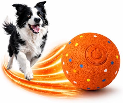 Interactive Dog Ball Toy for Medium & Large Dogs, Automatic Moving