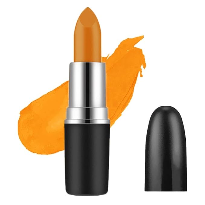 Mysense Orange Face Body Paint Stick, Eye Black for Baseball Softball Football Lacrosse, Cream Facepaint for Halloween Costume SFX Pumpkin Cosplay Makeup