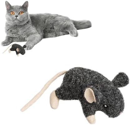 SPOT Fuzzy Mouse Freddie Cat Toy with Catnip – 3.5in Plush Mouse for Cats & Kittens, Crinkle Sound, Great for Batting, Chasing & Interactive Play – Assorted Colors