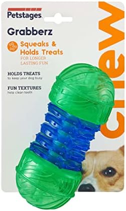 Petstages Grabberz Squeaky Dog Toy Treat Dispenser