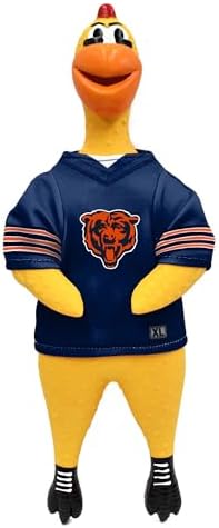 Littlearth NFL Team Rubber Chicken Pet Toy - Officially Licensed Teams