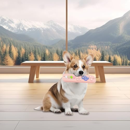 2 PCS Dog Teething Toys, TV Remote Control Shape Chew Toys for Training and Cleaning Teeth, Interactive Teether for Small Medium Dogs