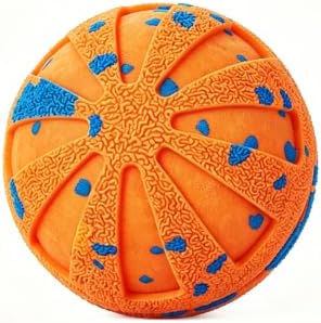 Smart Interactive Dog Toy Wicked Ball Automatic Moving Bouncing Rotating Active Rolling Ball 3 Modes Chew Resistant E-TPU Dog Ball IPX7 Waterproof Electric Puppy Toy for Small Medium Large Dogs Orange