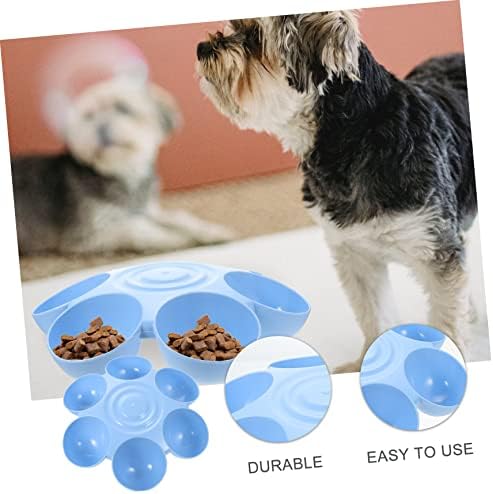 Pet Feeding Bowl Bunny Feeder Rabbit Water Bowl Multiple Cat Feeder Cat Drinking s Pet Food Dispenser Puppy Feeding Compartment Plastic Food