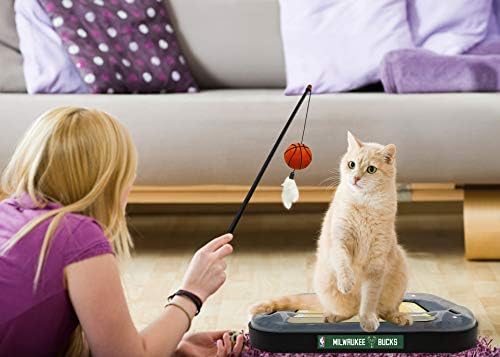 Pets First Milwaukee Bucks Basketball Cat Scratcher Toy