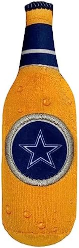 Best Plush CAT Toy - NFL Dallas Cowboys Complete Set of 3 piece Cat Toys Filled with Fresh Catnip. Includes: 1 Helmet Cat Toy, 1 Football Cat Toy with Feathers & 1 Beer Bottle. Beautiful Team Logos