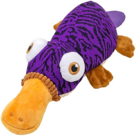 KONG Armor Dog Toy, Durable Plush (Platypus)
