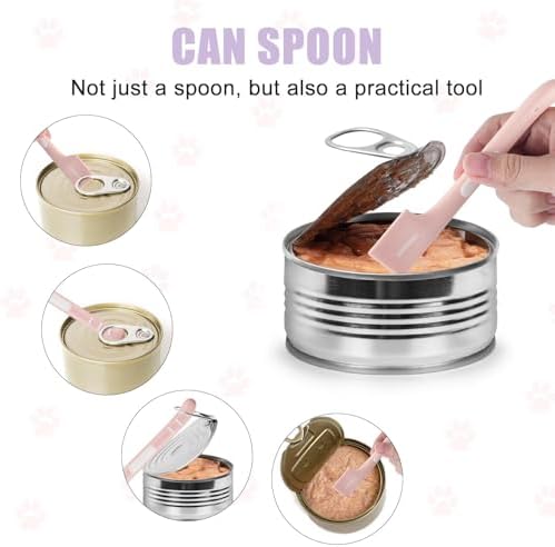 3pcs Cat Strip Feeders with 1pc Can Spoon, 3in1 Lickable Squeezable Creamy Treat, Wet Treats Dispenser, Cat Treat Spoon Squeeze