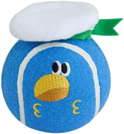 ZEZE Bruno the Sailor Squeaky Dog Toy, Cute Plush Tennis Ball Dog Toy with Hidden Squeaker, Soft Fetch & Chew Toy for Small to Medium Dogs & Puppies, Gift-Ready Designer Pet Toy