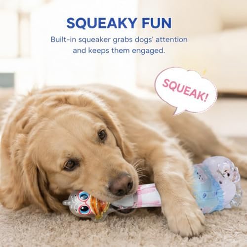 Molaxpet Funny Squeaky Dog Toy Cute Costumed Duck Design Chew Toys for Pet