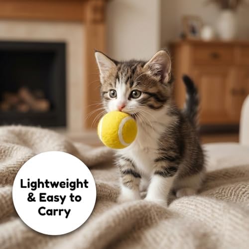 Glaciart One Catnip Sports Wool Balls for Cats, 5 Pack Toys