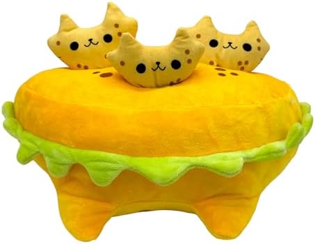 Mister Taco Cat Dog Toy Funny Cute Mexican Food Stuffed Chew Toy