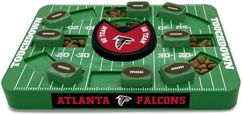 Pets First NFL Atlanta Falcons Large Puzzle Toy, New Size, Interactive Dog Treat & Slow Feeding Toy