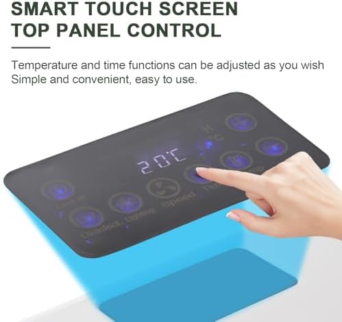 60L Professional Pet Dryer Box, Automatic Pet Hair Drying Box, Portable Pet Hair Dryer Machine with Adjustable Temperature, for Cats, Dogs, Smart Touch Screen Temperature Control for Pet Hair Dryer