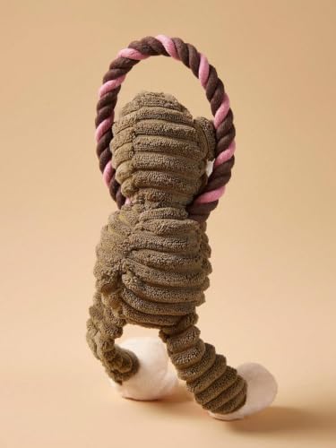 Dog Toys Ring-Tailed Long-Legged Monkey Shaped Plush Dog Toy with Internal Squeaker and Bite Resistant Material