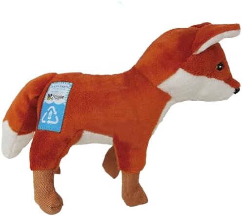 Spunky Pup Clean Earth Plush Fox | Made from 100% Recycled Water Bottles | Large