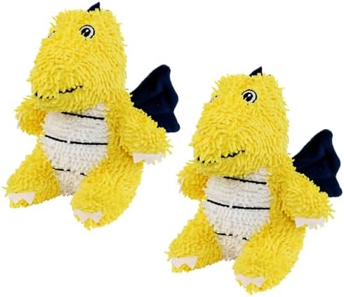MIGHTY® 2 Pack Microfiber Medium Dragon Dog Toys