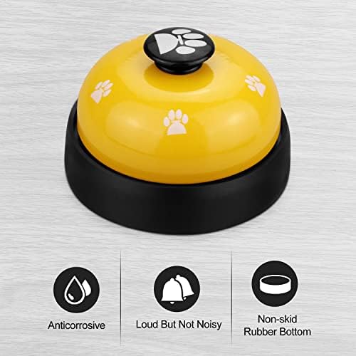 Comsmart Pet Training Bell, Set of 2 Dog Puppy Pet Potty Training Bells, Dog Cat Door Bell Tell Bell with Non-Skid Rubber Base