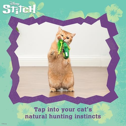 Disney for Pets Lilo and Stitch Feather Wand Teaser Cat Toy, 12 Inch, 2 Pk