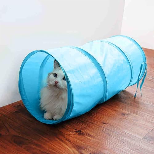 iCAGY Cat Tunnel for Indoor Small Cats Kittens Rabbits, Foldable Tube Toys