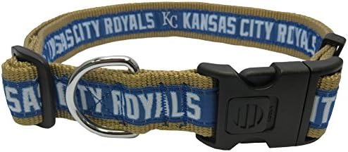 MLB Kansas City Royals Licensed PET COLLAR- Heavy-Duty, Strong, and Durable Dog Collar. Available in 29 Baseball Teams and 4 Sizes