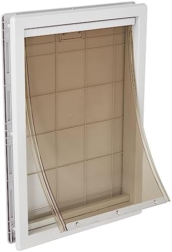 Ideal Pet Products Designer Series Plastic Pet Door | Telescoping Frame, Extra Large, 10.5" x 15" Flap Size