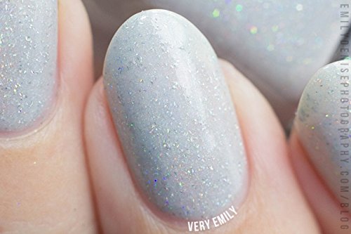ILNP Paper Route - Light Grey Holographic Nail Polish