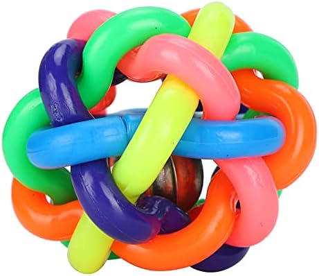 GLOGLOW Rubber Ball Toy, 3in with Bell