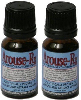 2 Bottles - Arouse-Rx Sex Pheromones For Men: Unscented Cologne Additive to Attract Women - 20mL