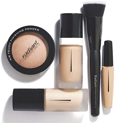 Radiant Professional Wonderlight Serum Lightweight Liquid Foundation Makeup SPF 20 - Alternative to Bronzer Powder - Color Corrector, Under Eye Concealer & Matte Eyeshadow Base-1.01 oz-Tan Beige(05)