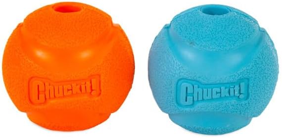 Chuckit! Medium Fetch Ball 2.5", 2 Pack (Colors Vary)