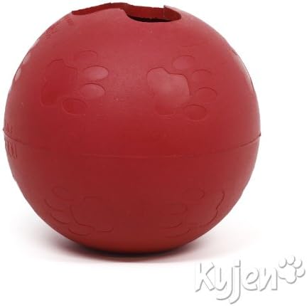 Outward Hound Kyjen 2452 Ball-In-Ball Dog Toy Interactive Puzzle Rubber Tennis Ball Dog Toy, Large, Red