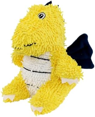 MIGHTY Tuffy Microfiber Medium Ball Dragon Dog Toy